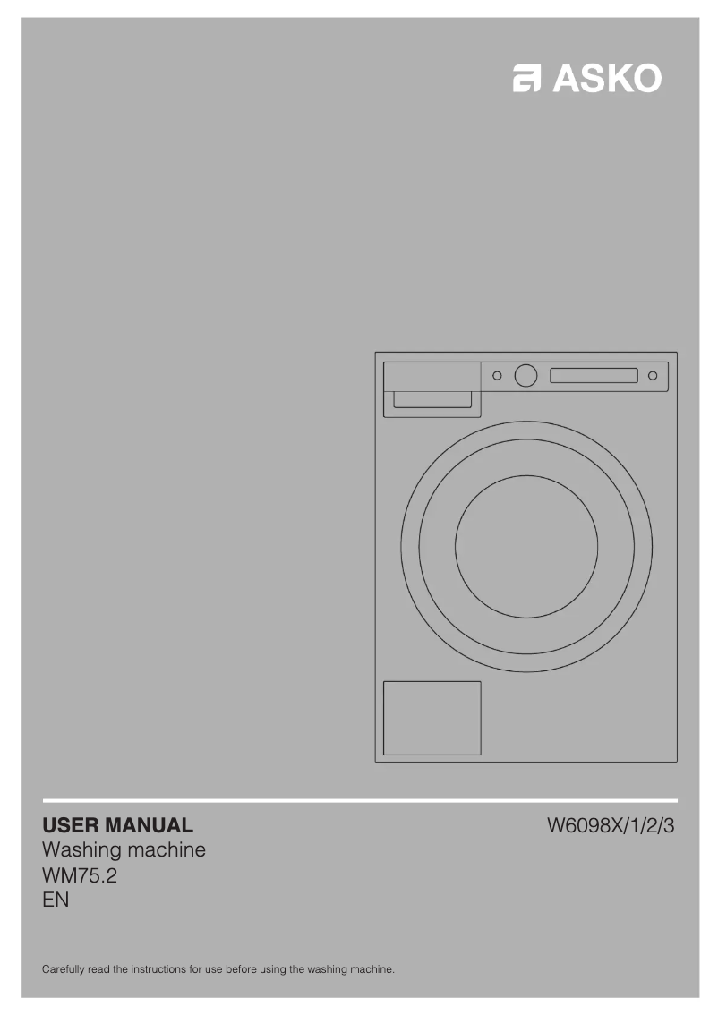 Página 1 del manual Manual de usuario Asko W4086C.S/3