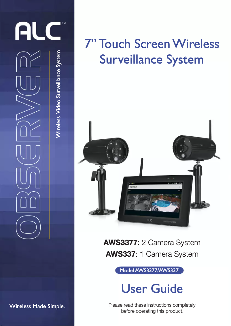 Imagen de la primera página del manual del dispositivo AWS3377