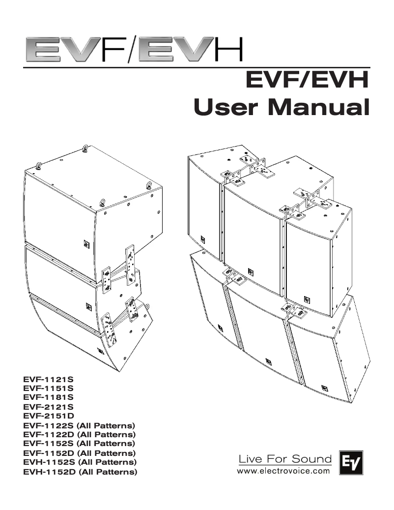 Imagen de la primera página del manual del dispositivo EVF-1122D/94-FG