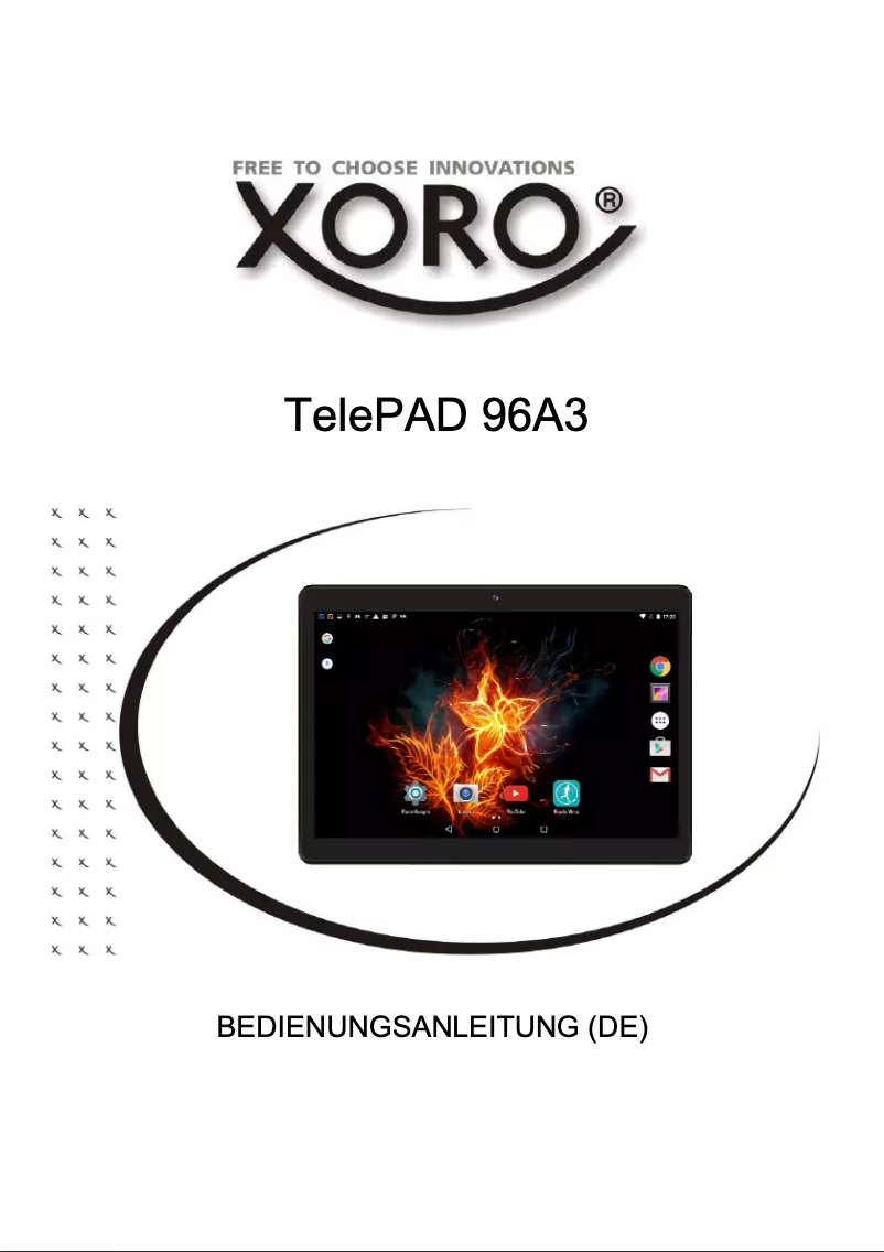 Imagen de la primera página del manual del dispositivo TelePAD 96A3