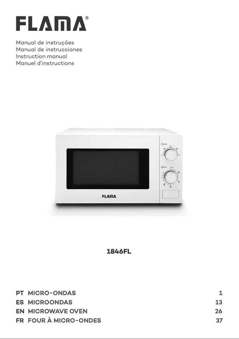 Imagen de la primera página del manual del dispositivo 1846FL