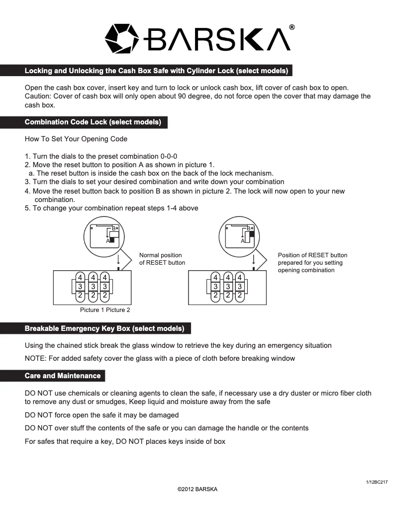 Imagen de la primera página del manual del dispositivo CB11830