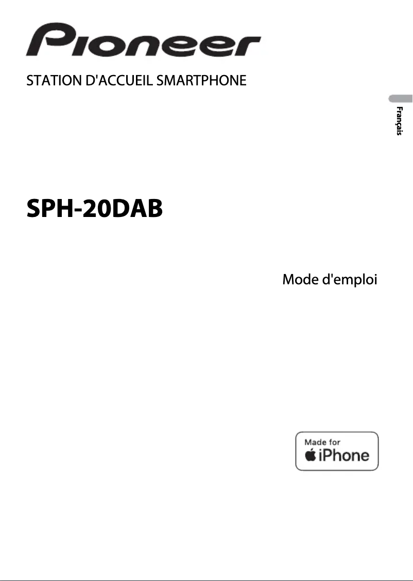Imagen de la primera página del manual del dispositivo SPH-20DAB