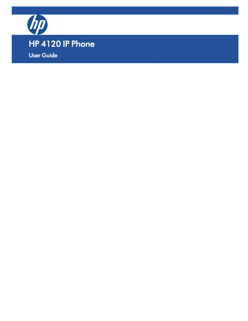 Imagen de la primera página del manual del dispositivo 4120 IP Phone