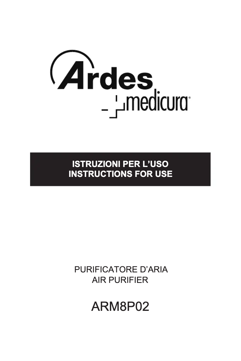 Imagen de la primera página del manual del dispositivo ARM8P02