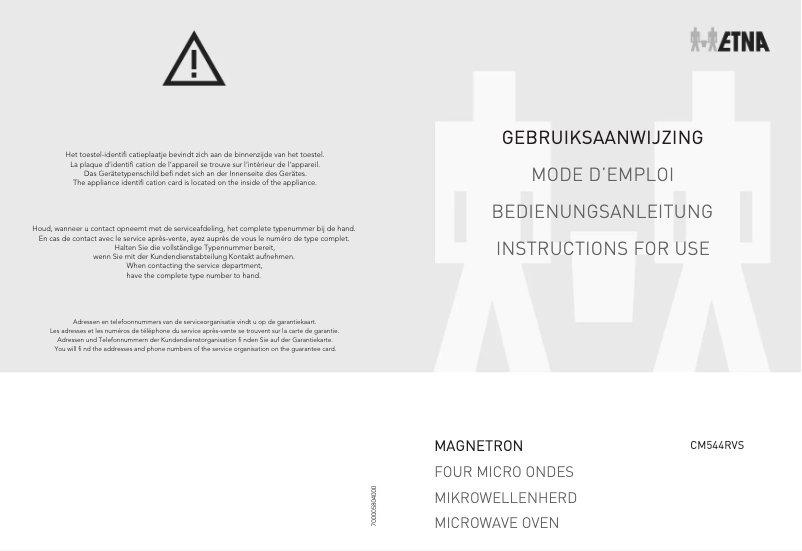 Página 1 del manual Manual de usuario Etna CM544RVS