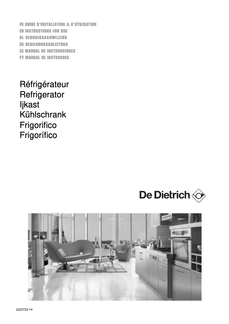 Página 1 del manual Manual de usuario De Dietrich DRS623JE