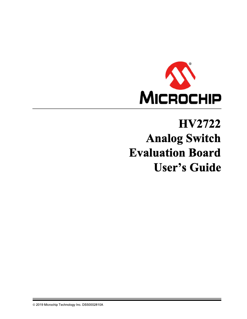 Página nº 1 - Manual de usuario Microchip HV2721