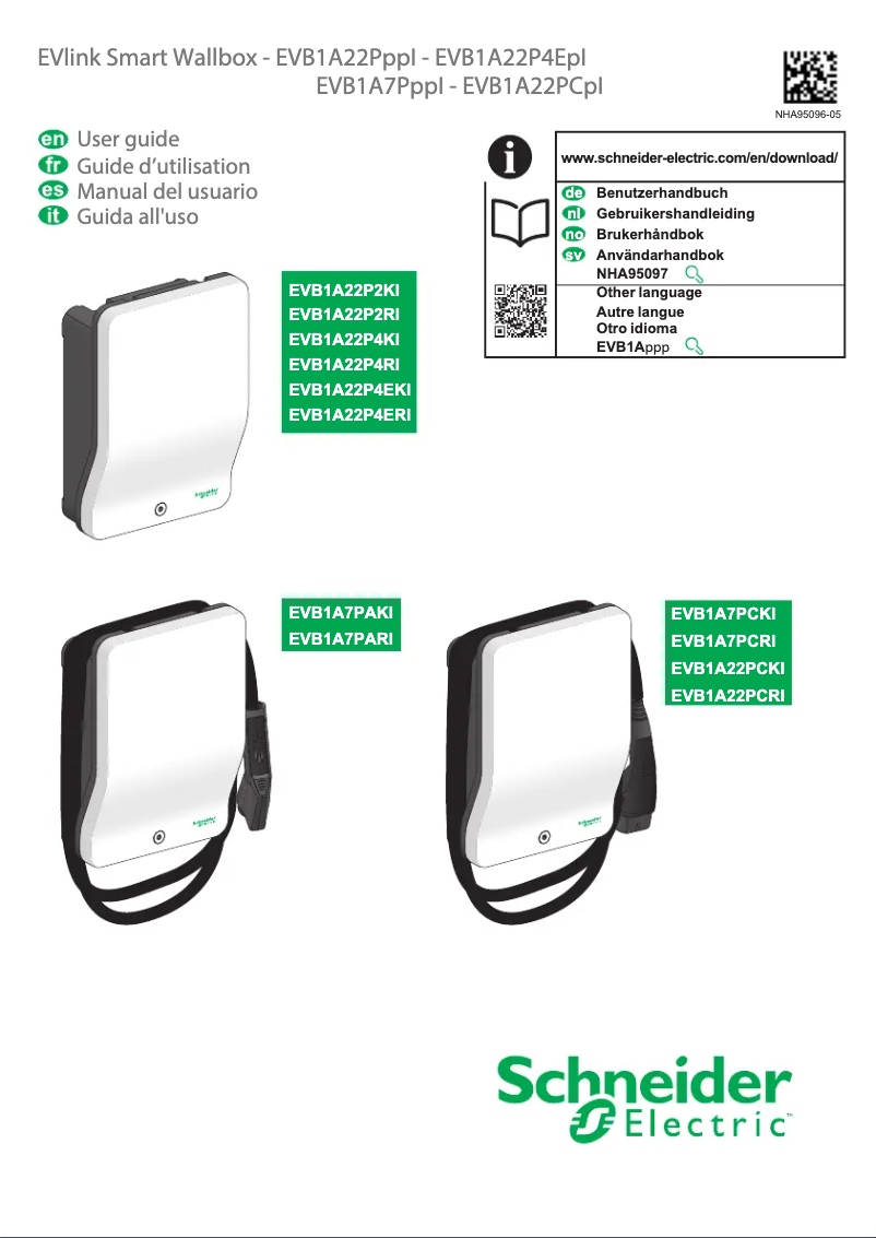 Página 1 del manual Manual de usuario Schneider EVB1A22PCRI