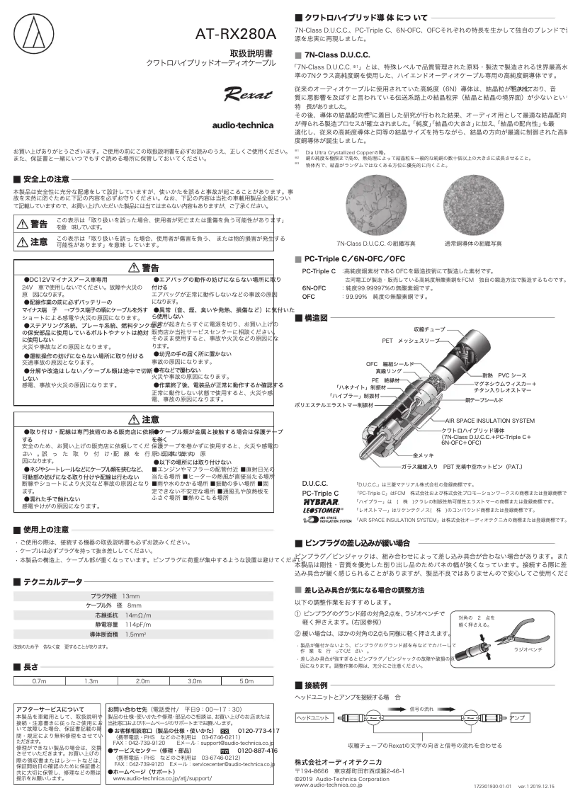 Imagen de la primera página del manual del dispositivo AT-RX280A