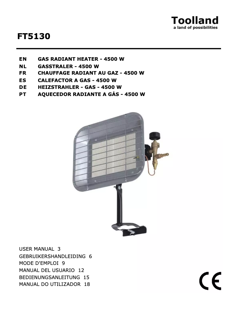Imagen de la primera página del manual del dispositivo FT5130