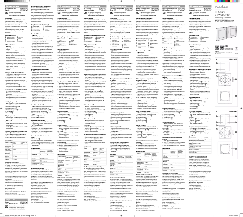 Página 1 del manual Manual de usuario Nedis RFWS10WT