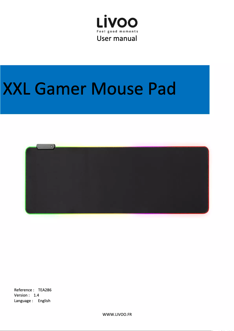 Imagen de la primera página del manual del dispositivo TEA286