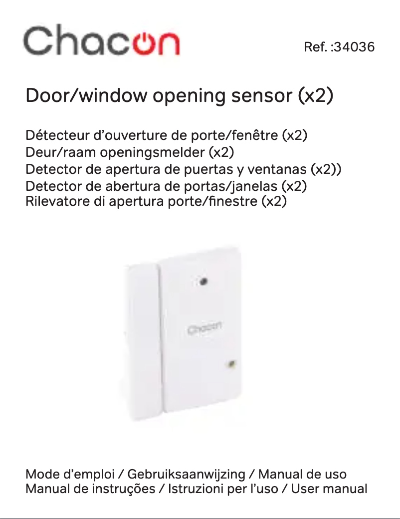 Imagen de la primera página del manual del dispositivo 34036