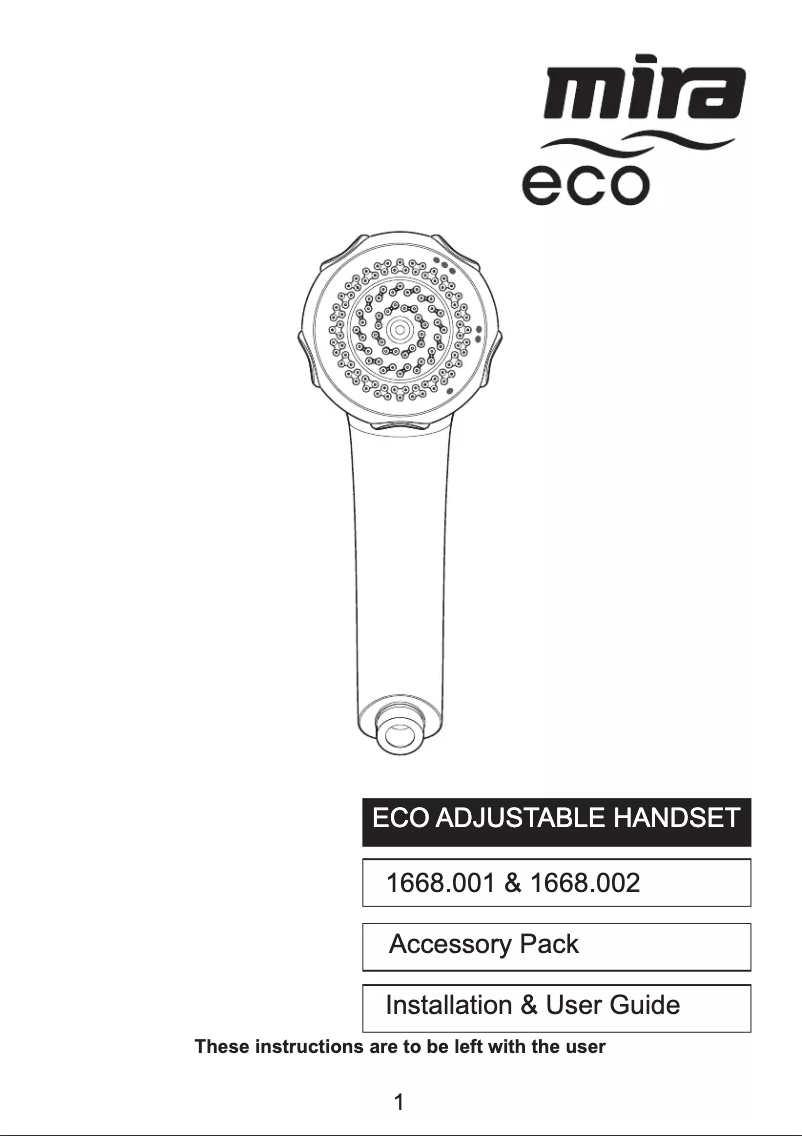 Imagen de la primera página del manual del dispositivo Eco