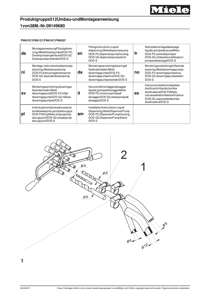 Página 1 del manual Manual de usuario Miele DOS P2