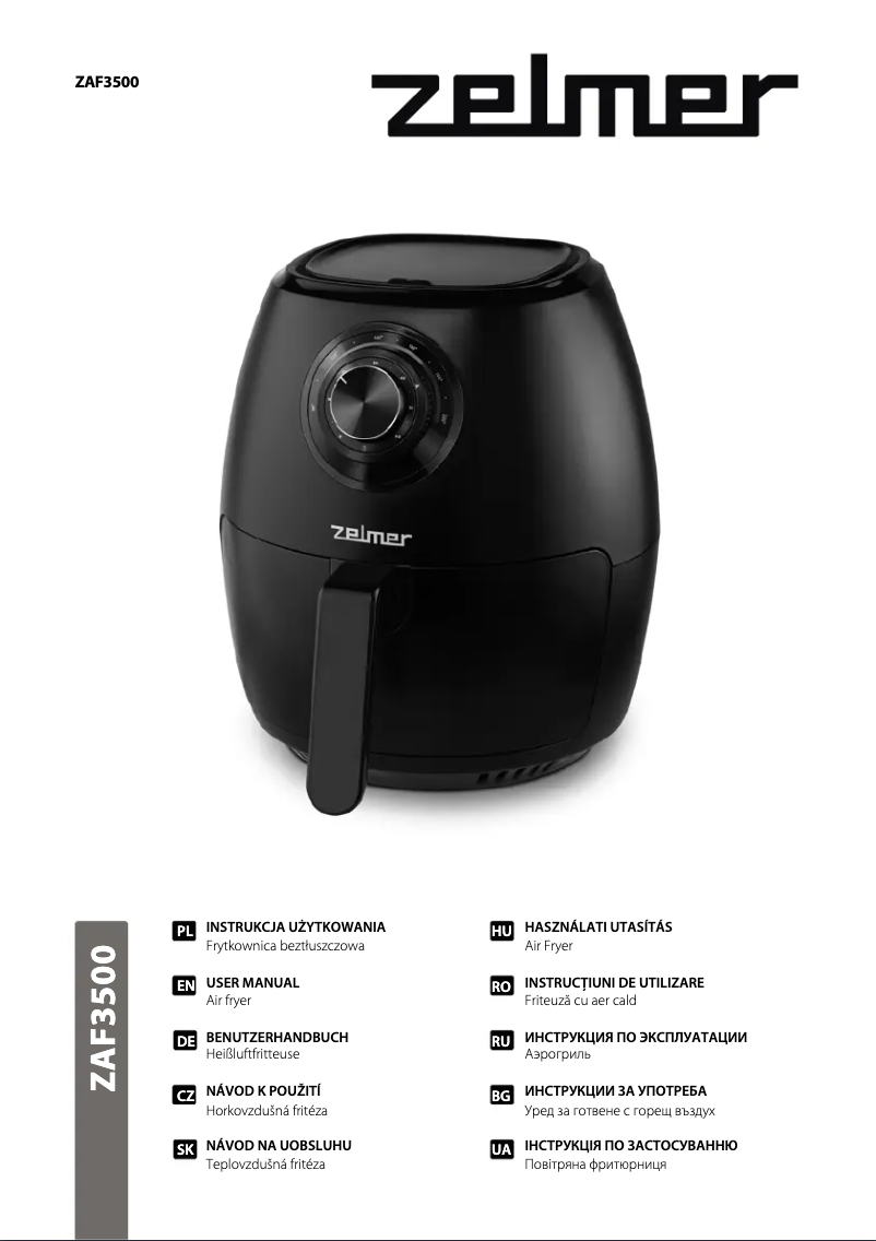 Imagen de la primera página del manual del dispositivo ZAF3500