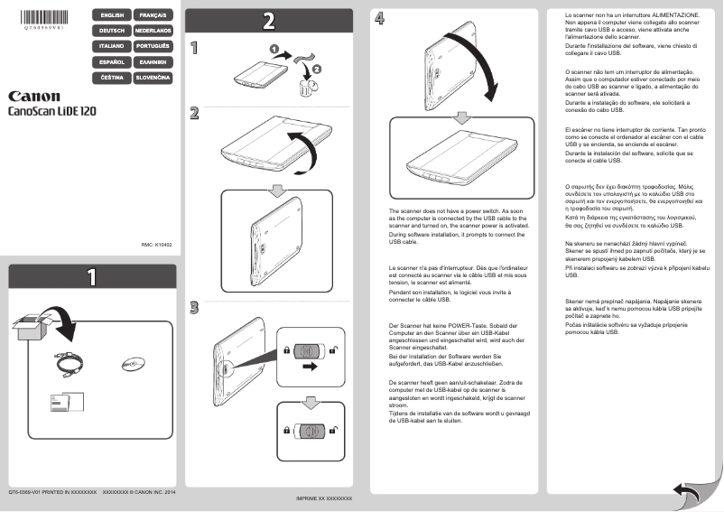 Página nº 1 - Manual de usuario Canon CanoScan LiDE 120