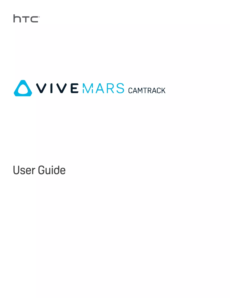 Imagen de la primera página del manual del dispositivo Vive Mars CamTrack