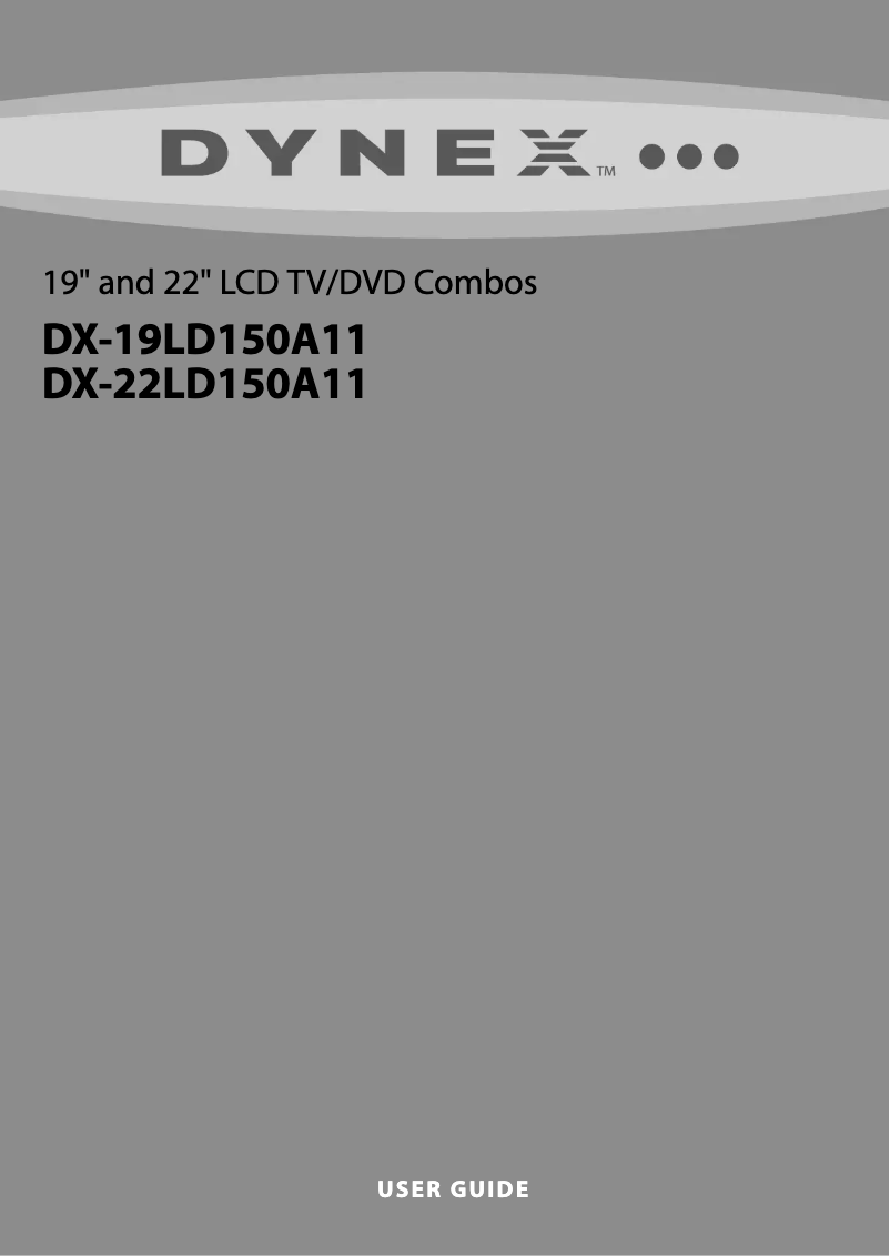 Imagen de la primera página del manual del dispositivo DX-22LD150A11