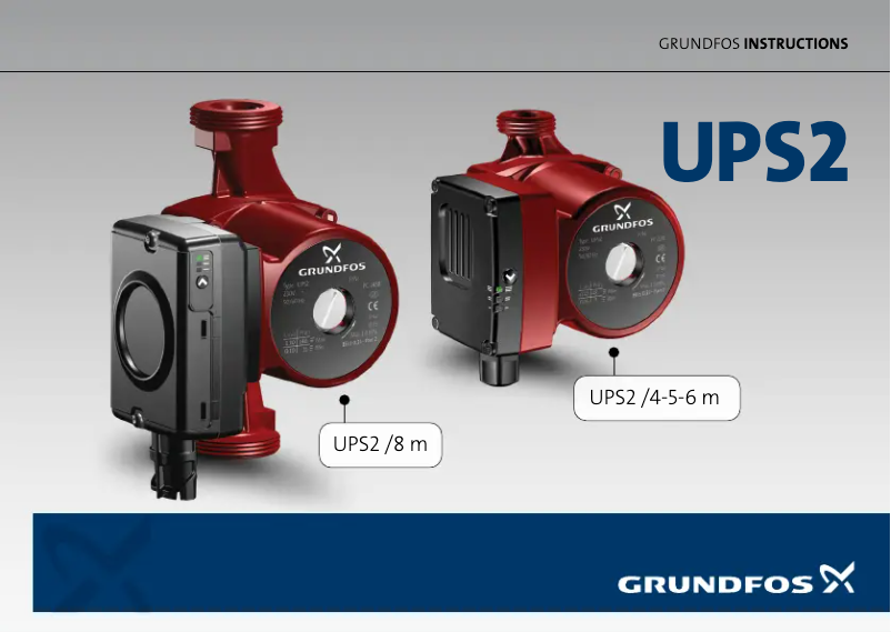 Página 1 del manual Manual de usuario Grundfos UPS2
