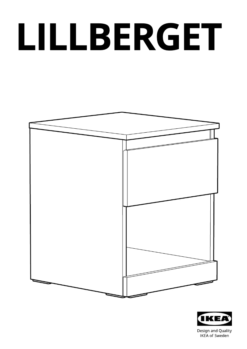 Imagen de la primera página del manual del dispositivo LILLBERGET 105.675.68