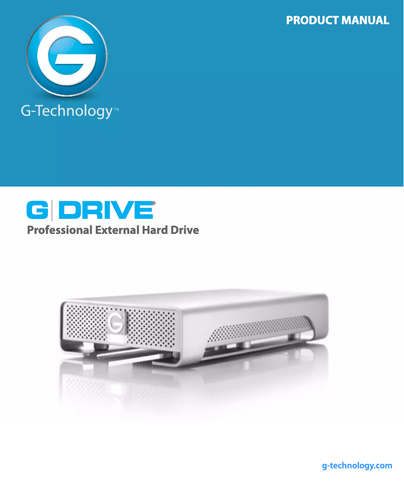 Página 1 del manual Manual de usuario G-Technology G-Drive 2TB
