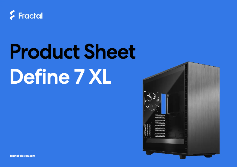 Página 1 del manual Ficha técnica Fractal Design Define 7 XL