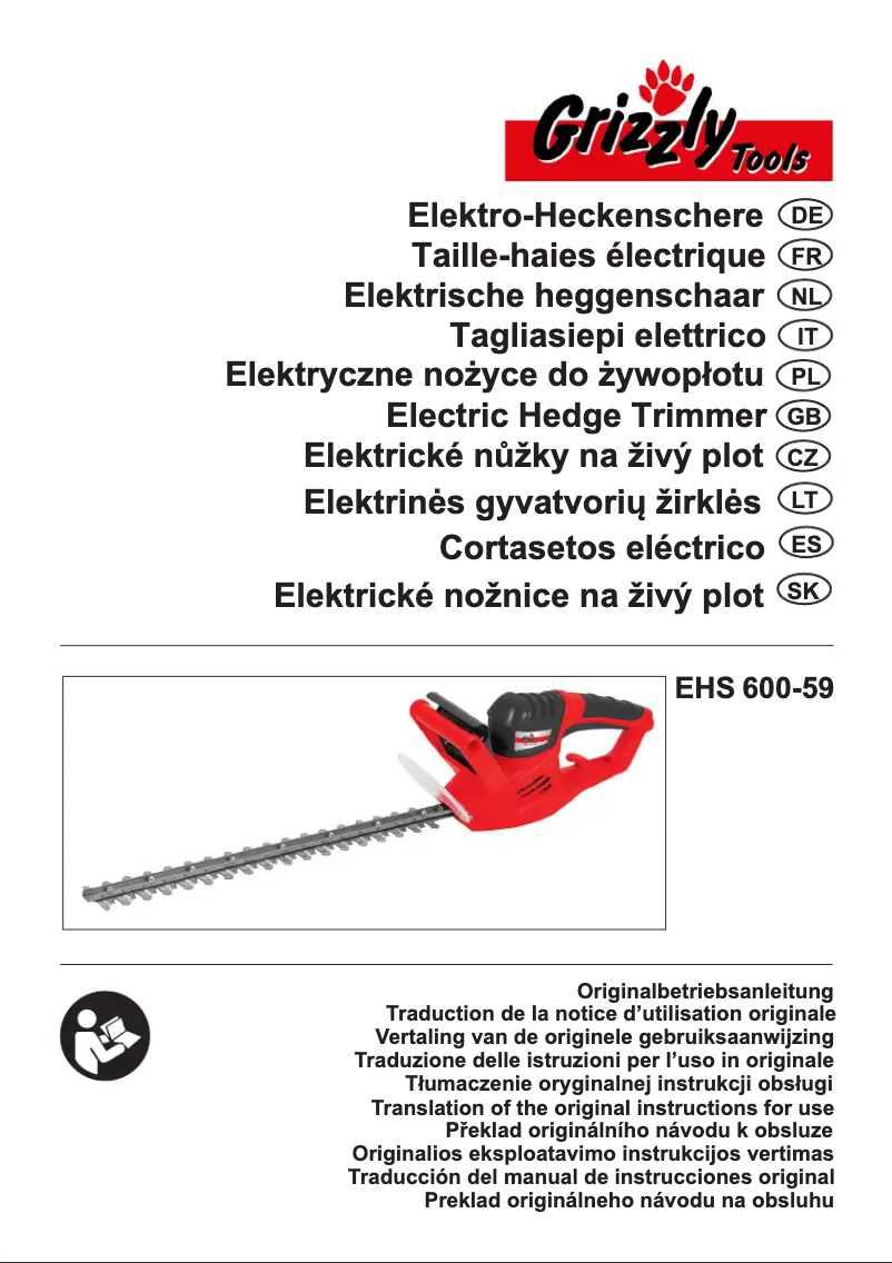 Imagen de la primera página del manual del dispositivo EHS 600-59