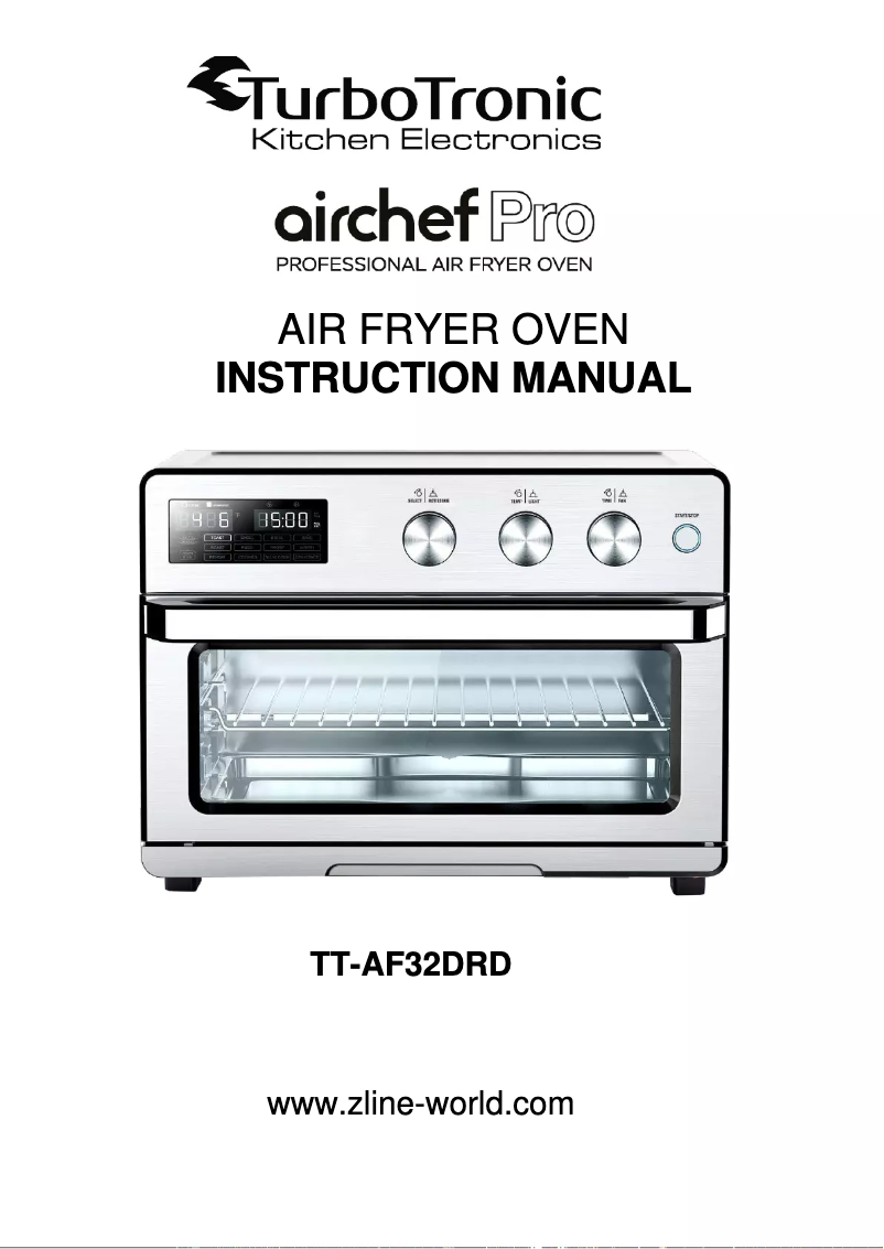 Página 1 del manual Manual de usuario TurboTronic Airchef Pro TT-AF32DRD