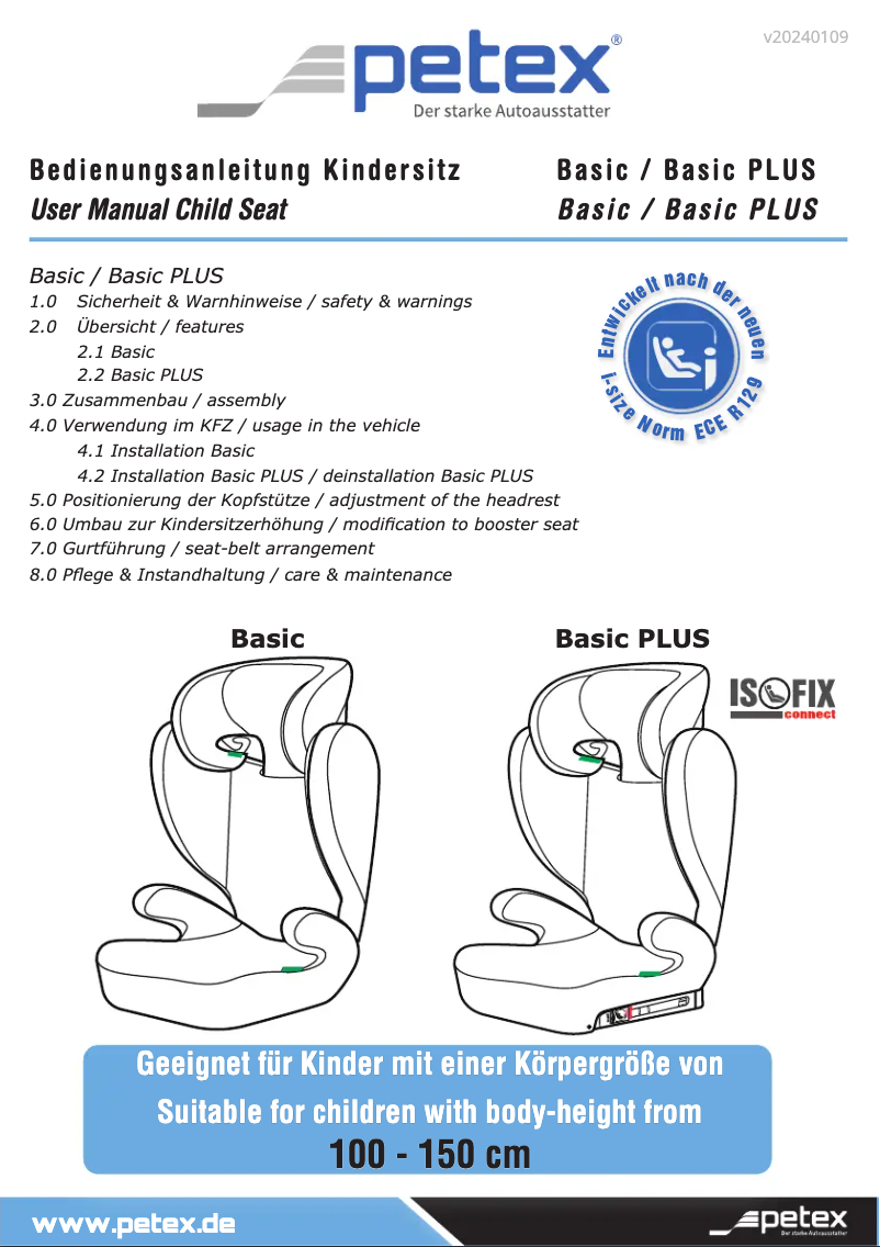 Imagen de la primera página del manual del dispositivo Basic 1502