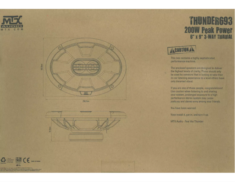 Imagen de la primera página del manual del dispositivo Thunder 693