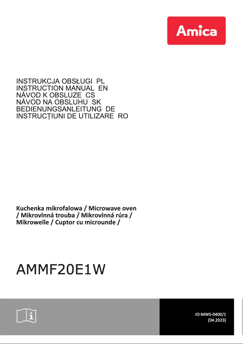 Imagen de la primera página del manual del dispositivo AMMF20E1W