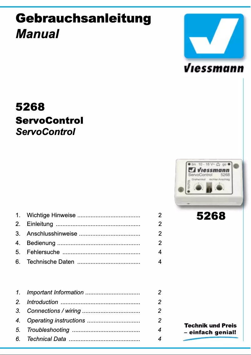Página 1 del manual Manual de usuario Viessmann 5268