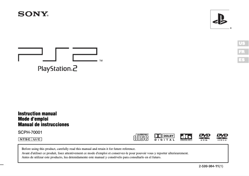 Página nº 1 - Manual de usuario Sony PS2