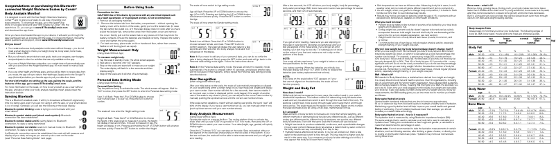 Página 1 del manual Manual de usuario Conair Weight Watchers WW912F