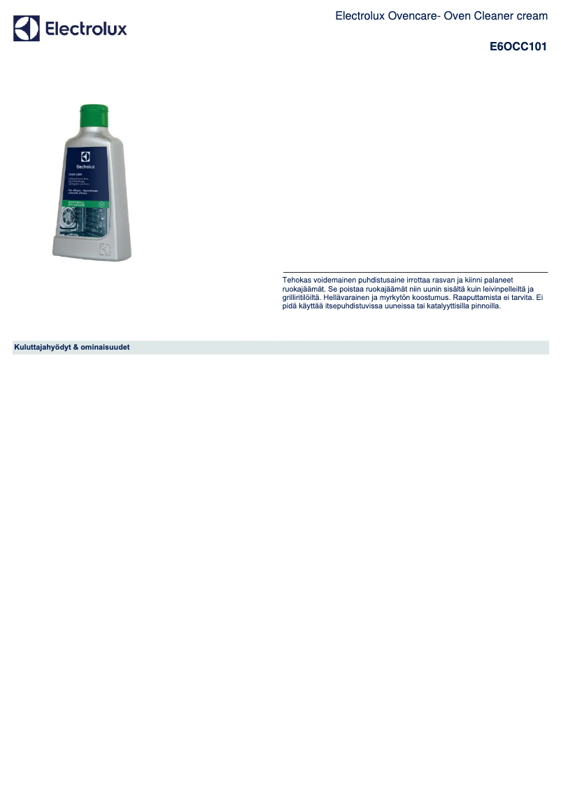 Imagen de la primera página del manual del dispositivo E6OCC101