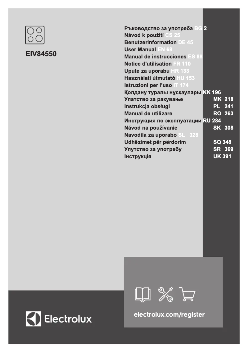 Página 1 del manual Manual de usuario Electrolux EIV84550