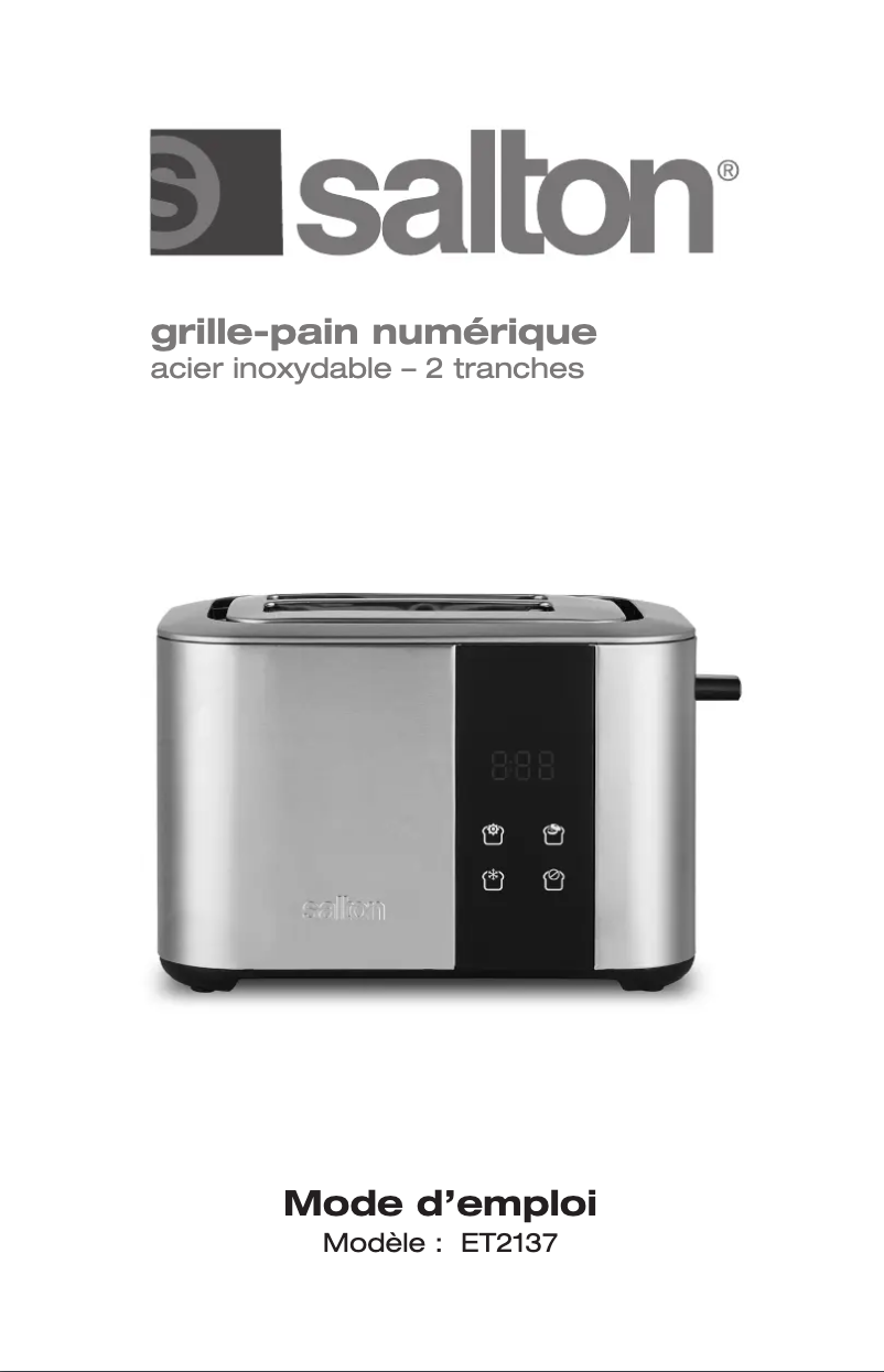 Imagen de la primera página del manual del dispositivo ET2137