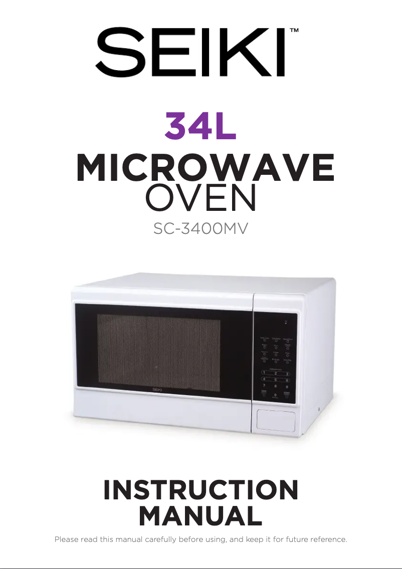 Página 1 del manual Manual de usuario Seiki SC-3400MV
