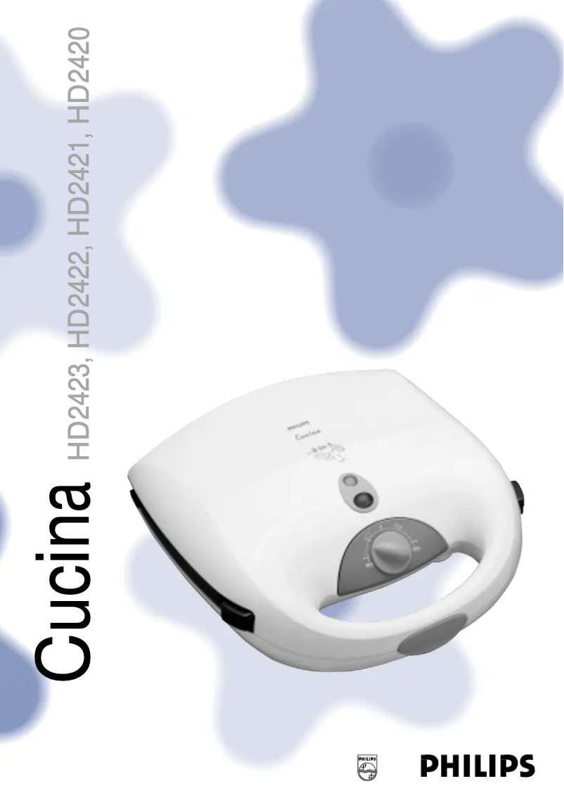 Página 1 del manual Manual de usuario Philips Cucina HD2423