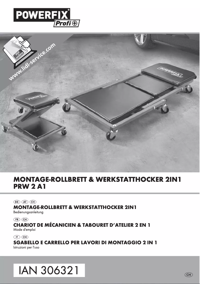 Imagen de la primera página del manual del dispositivo PRW 2 A1