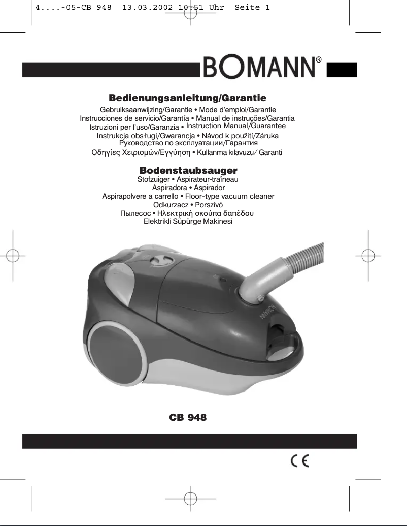 Página 1 del manual Manual de usuario Bomann CB 948