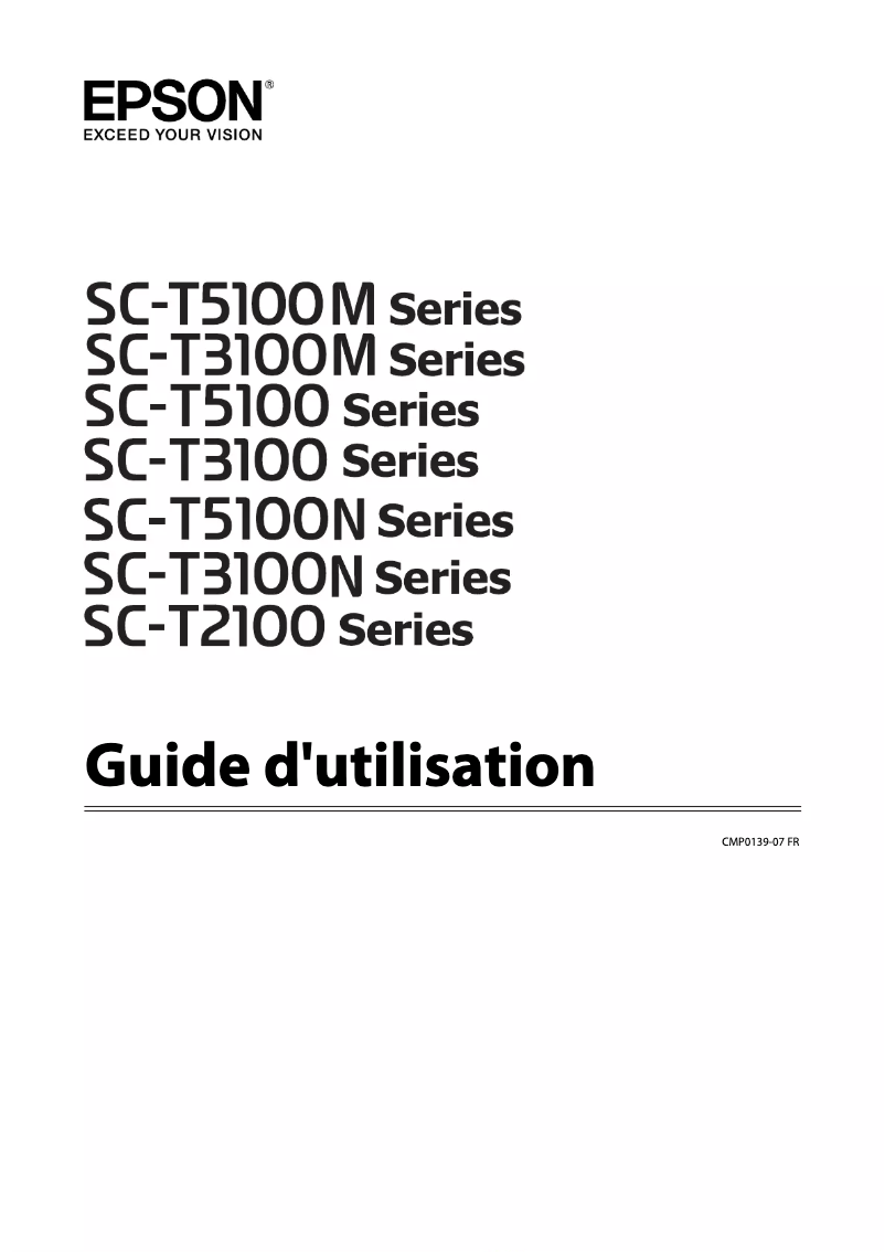 Página 1 del manual Manual de usuario Epson SureColor SC-T2100