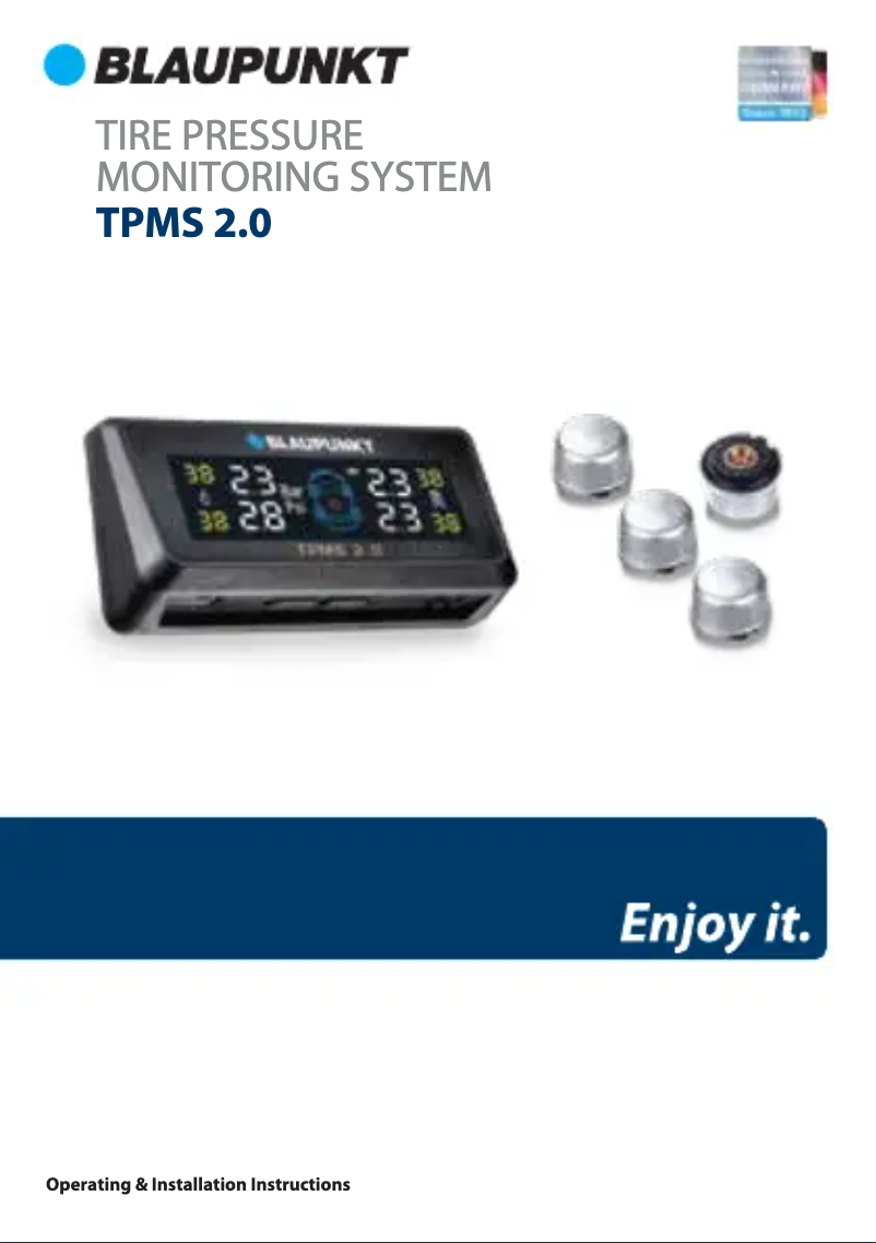Imagen de la primera página del manual del dispositivo TPMS 2.0