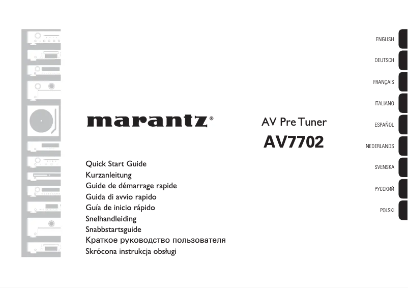 Página 1 del manual Guía de inicio rápido Marantz AV7702