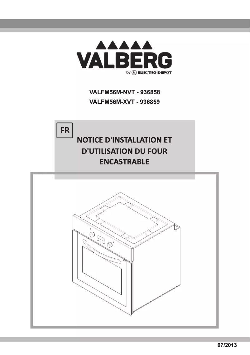 Imagen de la primera página del manual del dispositivo VAL FM 56M XVT