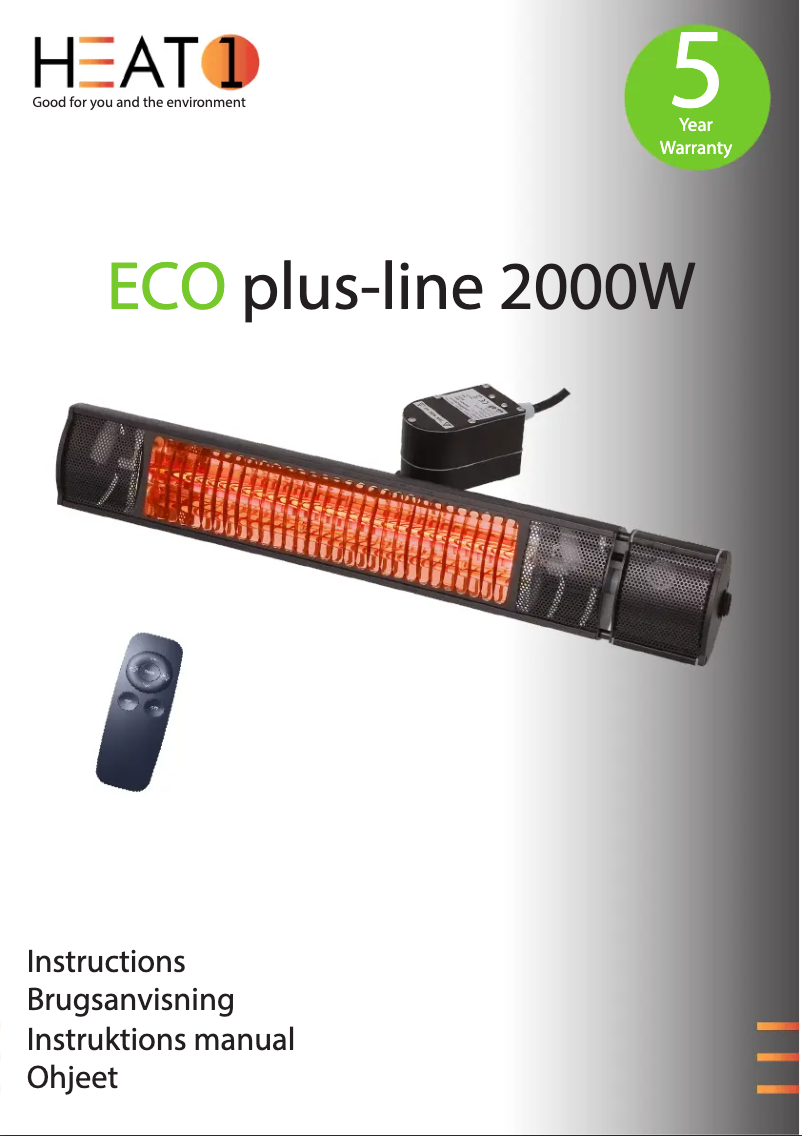 Página nº 1 - Manual de usuario Heat1 ECO plus-line 2000W