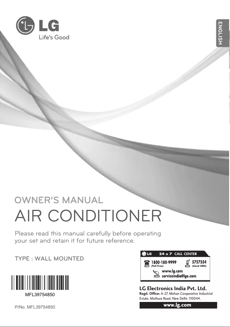Página 1 del manual Manual de usuario LG LSN12ARSFH1