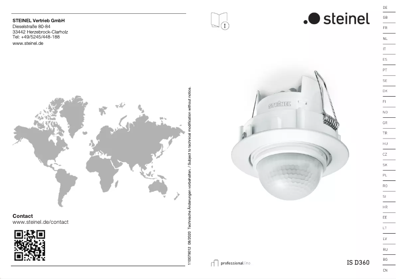 Página 1 del manual Manual de usuario Steinel IS D 360